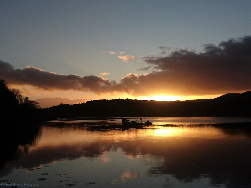 West-Loch-Tarbert-sunset-Copyright-Heathery-Heights
